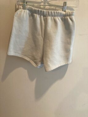 TNA Off-White Elastic-Waist Athletic Shorts
